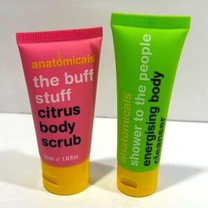 Anatomicals Pink Citrus Body Scrub & Green Body Cleanser Set - 1.6fl oz.